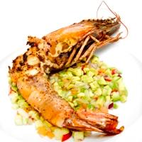 Kongereker med avokadosalsa - Oppskrifter