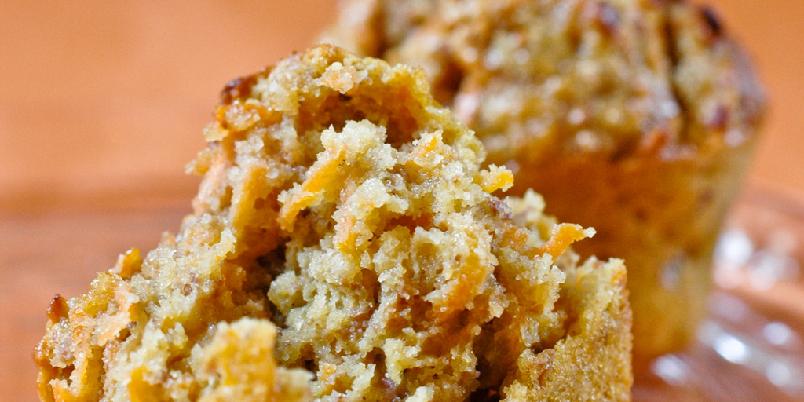 Gulrot og pean&oslash;ttmuffins