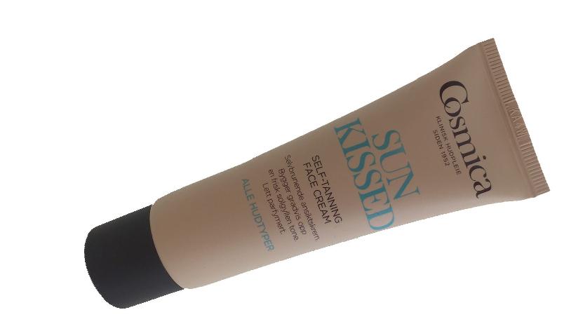 cosmica sun kissed self tanning face cream